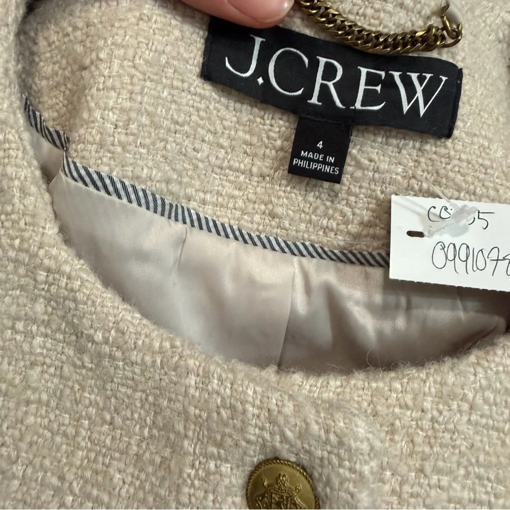 J crew natural Bridgette lady jacket in tweed